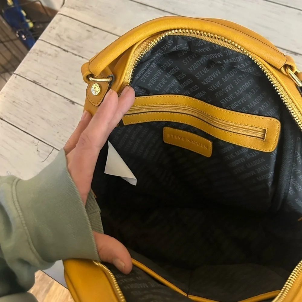 Steve Madden Mustard Yellow Mini Backpack